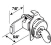 Prime-Line Brushed Nickel Steel Counter Clockwise Mailbox Lock