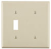 Leviton Light Almond 2 gang Thermoplastic Nylon Blank Wall Plate 1 pk