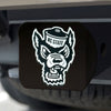 North Carolina State University Black Metal Hitch Cover