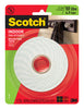 Scotch Mount Double Sided 1 in. W X 125 in. L Mounting Tape White