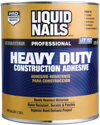 Liquid Nails Heavy Duty Acrylic Latex Construction Adhesive 1 gal. (Pack of 2)