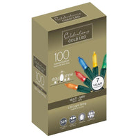 Celebrations Gold LED Mini Multicolored 100 ct String Christmas Lights 33 ft. - Deal of The Week