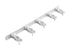 Tool Storage Clips, White Steel (Pack of 6)