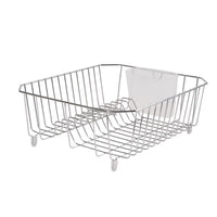 Rubbermaid 5.3 in. H x 12.4 in. W x 14.3 in. L Steel Dish Drainer Chrome (Pack of 6)