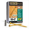 Deck Plus No. 10  x 3 in. L Star Flat Head Exterior Deck Screws 1 lb.