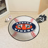 Auburn University Tiger Eyes Baseball Rug - 27in. Diameter