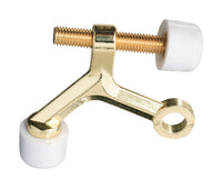 National Hardware Zinc Polished Brass Gold Hinge Pin Door Stop Mounts to door