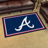 MLB - Atlanta Braves 5ft. x 8 ft. Plush Area Rug