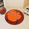 Clemson University Basketball Rug - 27in. Diameter