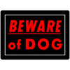 Hillman English Black Beware Sign 10 in. H X 14 in. W (Pack of 6)