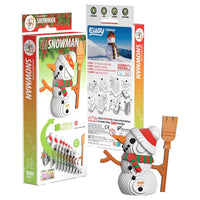 Safari Eugy Snowman 3D Puzzle Cardboard Multicolored (Pack of 6)