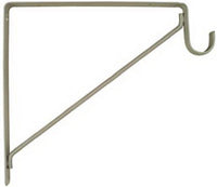 National Hardware N224-428 12.45" X 1" White Shelf/Rod Bracket