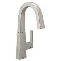 Spot resist stainless one-handle high arc bar faucet