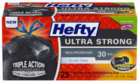 Hefty Ultra Strong 30 gal Trash Bags Drawstring 25 pk 1.05 mil