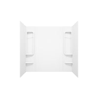 MAAX Finesse 59 in. H X 33-1/2 in. W X 61 in. L White Bathtub Wall Surround