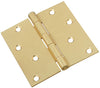 National Hardware 4 in. L Satin Brass Door Hinge 1 pk