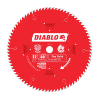 Diablo 12 in. D X 1 in. TiCo Hi-Density Carbide Finishing Saw Blade 80 teeth 1 pk