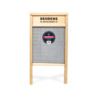 Behrens Galvanized Steel Scrub Surface Washboard 24.5 L x 12.5 W in.