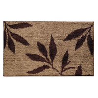 InterDesign 21 in. L X 34 in. W Brown Microfiber Polyester Bath Rug