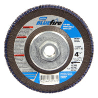 Norton BlueFire 4-1/2 in. D X 5/8-11 in. Zirconia Aluminum Oxide Flap Disc 80 Grit 1 pk