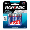 Rayovac High Energy AA Alkaline Batteries 8 pk Carded