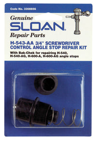 Sloan Angle Stop Repair Kit Black Plastic