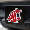 Washington State University Black Metal Hitch Cover - 3D Color Emblem