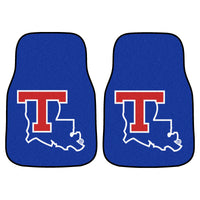 Louisiana Tech University Carpet Car Mat Set - 2 Pieces