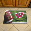 University of Wisconsin Rubber Scraper Door Mat