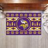 NFL - Minnesota Vikings Holiday Sweater Rug - 19in. x 30in.