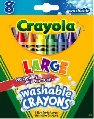 EXTRIC 8 Count Crayons, 2 Packs of Crayons - 8 Pack Crayons, Crayon 8 Pack, Crayons Bulk