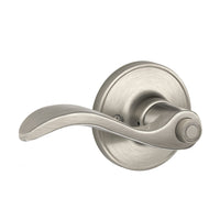 Schlage Seville Satin Nickel Bed and Bath Lever Right or Left Handed