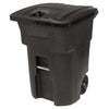 Toter Bear Tough 96 gal Black Plastic Wheeled Trash Can Lid Included Animal Proof/Animal Resistant