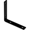 National Hardware 8.25 in. H X 1.5 in. W X 0.25 in. D Black Carbon Steel Inside/Outside Corner Brace