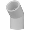 Charlotte Pipe Schedule 40 3 in. Slip X 3 in. D Slip PVC 45 Degree Elbow 1 pk