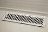 Steelcrest Designer 24 X 6 Wall /Ceiling White Return Vent Cover, With Face Mounting Screw Holes, No Damper