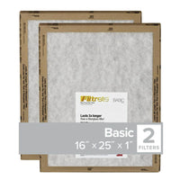 Filtrete 16 in. W X 25 in. H X 1 in. D Synthetic 5 MERV Flat Panel Filter 2 pk (Pack of 24)