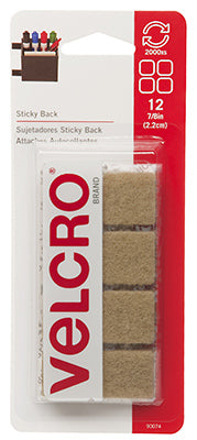 Velcro Brand  Hook and Loop Fastener  7/8 in. L 12 pk