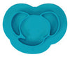 iDesign Teal Silicone Divided Placemat Plate