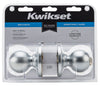 Kwikset  Polo  Satin Chrome  Steel  Privacy Knob  3  Right or Left Handed