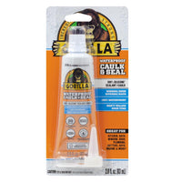 Gorilla White Silicone All Purpose Caulk Sealant 2.8 oz. (Pack of 6)