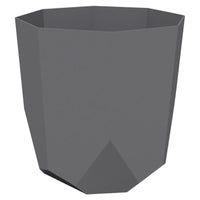 Bloem Charcoal Resin UV-Resistant Hexagon Tuxton Planter 9.75 H x 10 Dia. in.