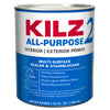 KILZ White Flat Water-Based Acrylic Stain Blocking Primer 1 qt