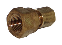 JMF 1/4 in. Compression x 1/4 in. Dia. Brass Compression Connector (Pack of 4)