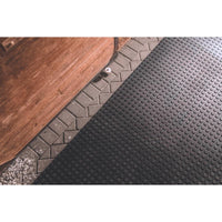 Flexgard Black Rubber Nonslip Anti Fatigue Mat 72 in. L x 48 in. W (Pack of 25)