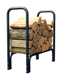 Panacea Black Powder Coated Steel Log Rack