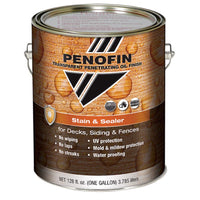 Penofin Transparent Matte Ebony Oil-Based Alkyd-Oil Stain and Sealer 1 gal (Pack of 4)