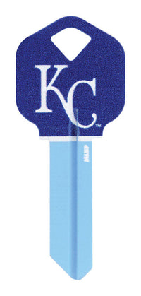 Hillman Kansas City Royals Painted Key House/Office Universal Key Blank 66 KW1 Single (Pack of 6).