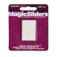 Magic Sliders Vinyl Bumper Pads Clear Round 1/2 in. W x 1/2 in. L 18 pk Self Adhesive (Pack of 6)