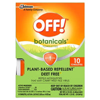 OFF! Botanicals Organic Insect Repellent Solid For Mosquitoes/Other Flying Insects 0.123 oz (Pack of 8).